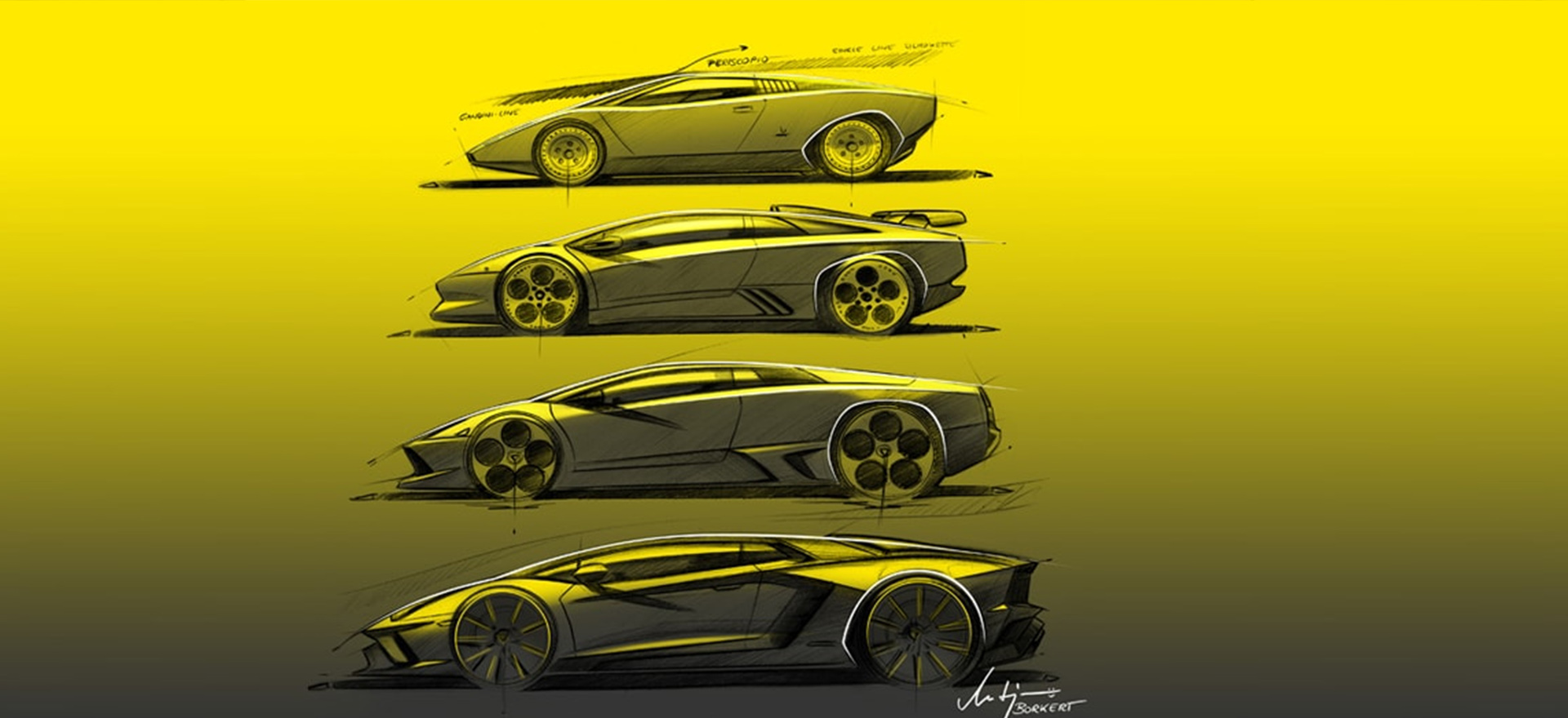 From #Lamborghini: The secret behind the incredible design of Lamborghini?  The sketches made by our Centro Stile … | Lamborghini, The incredibles,  Automotive design