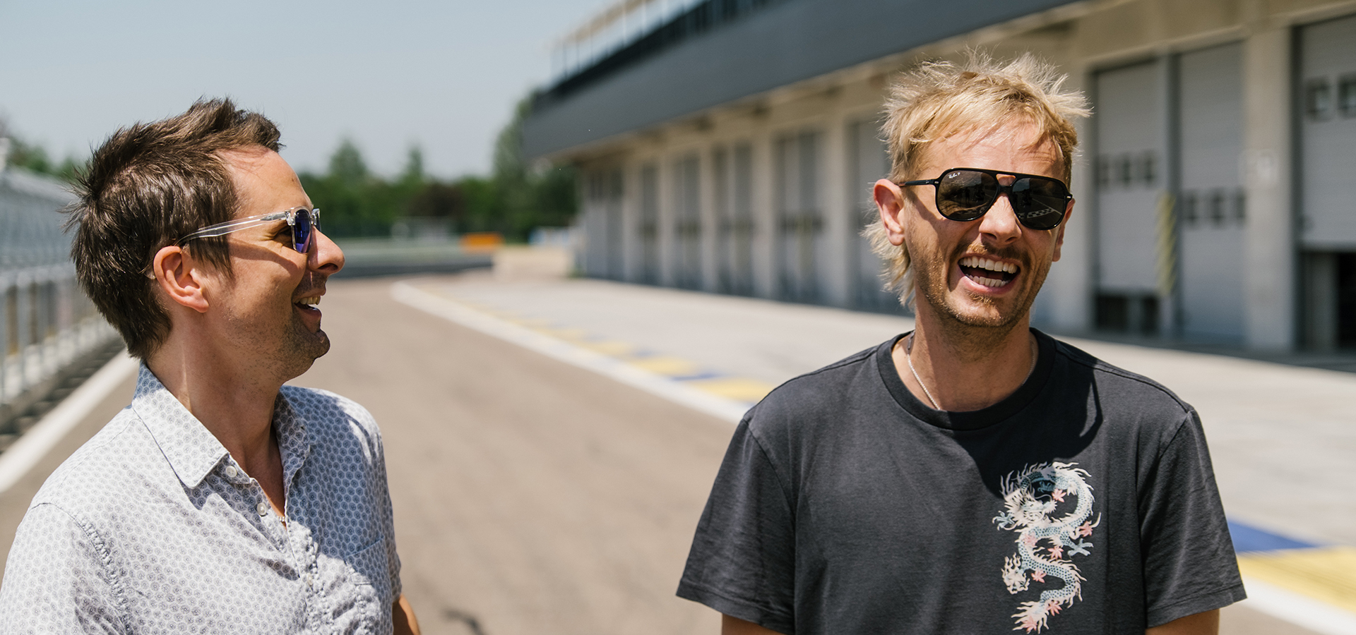 Muse visit Lamborghini before the Firenze Rocks concert