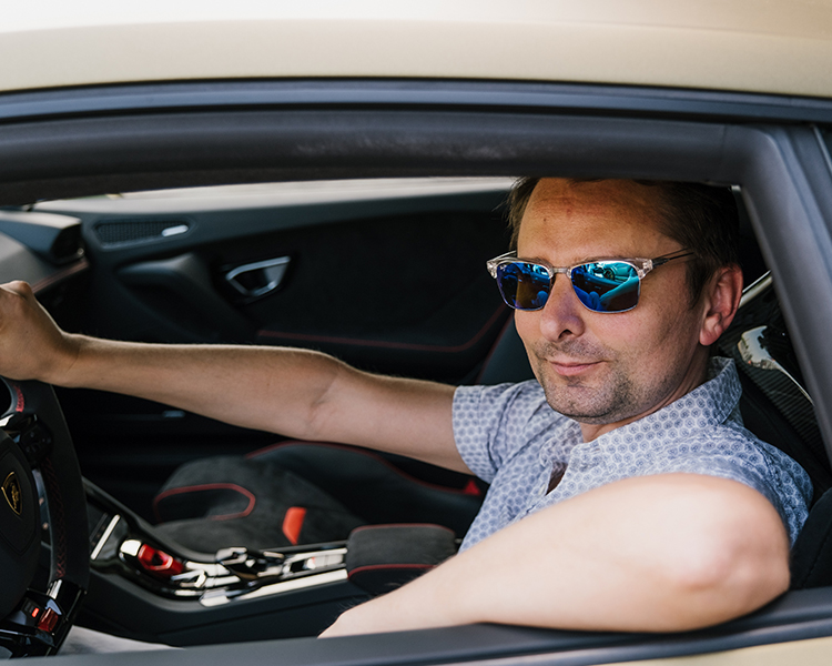 Muse visit Lamborghini before the Firenze Rocks concert