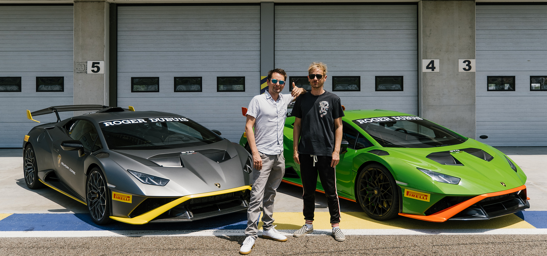 Muse visit Lamborghini before the Firenze Rocks concert