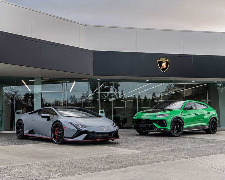 Newly designed Lamborghini showroom in US